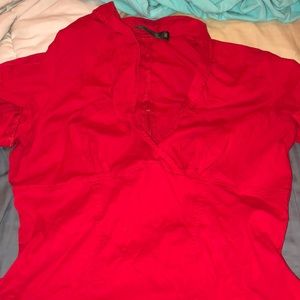 Red Pinup girl Sean top 2x